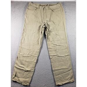 Tommy Bahama Pants Men's 38x32 Green Straight Leg Cotton Casual Stretch